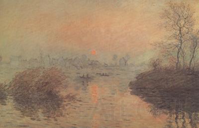 Claude Monet Sunset on the seine,Winter Effect (nn02) Germany oil painting art